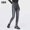 SEMIR Jeans Women High-Waisted Feet Pants 2022 Spring And Autumn Smart Thermostatic Pants Small Tights