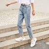 SEMIR Jeans Women Loose Straight Pants 2022 Spring Cropped Small Pants Slim Daddy Pants Demin Ladies