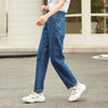 SEMIR Three-Proof Technology Jeans Women High Waist Slim Old Pants Spring All-Match Black Straight Demin Pants