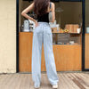 SHENGPALAE 2022 Spring Casual Jeans Woman Long Trousers Cowboy Female Loose Streetwear Hollow Out High Waist Pants ZA5824