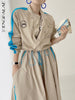 SHENGPALAE Contrast Color Stand Collar Back Letter Long Sleeve Short Jacket And High Elastic Waist Pocket Mid-cakf Skirt