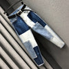 SHENGPALAE Personality Patch Harlan Jeans Women's Spring 2022 High Waist Loose Contrast Color Denim Radish Pencil Pants 5B93