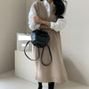 SHIJIA Chic V-neck Sleeveless Knitted Dress Female Elegant Loose Solid Long Sweater Dress Woman Autumn Pullover Winter 2022