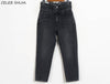 SHIJIA Vintage Straight Pants Woman High Waist Jeans Bow Gray Korean Clothes Streetwear Summer Denim Pants Mom Jeans Woman 2022