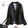 Blazer Feminino Ladies Blazer Suit Jacket Female 2022 New Spring Long Sleeve Linen Cotton Suit Blazer Women Z-7643