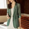 SIKETU Ladies Premium Lightweight Blazer light blazer Women High End Professioal Temperament Half Sleeve Slim Jacket