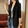SIKETU Ladies Premium Lightweight Blazer light blazer Women High End Professioal Temperament Half Sleeve Slim Jacket