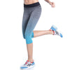 Women High Waist Fitness Pants Breathable Capri Pants Casual Exercise Elastic Leggings High Stretch Pants Trouser
