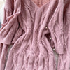 SINGREINY Women Autumn Winter Korean Knitted Set Long Sleeve Button Loose Cardigan+Sleeveless Slim Strap Dress Two Piece Suits