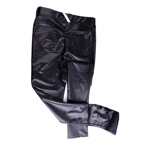 High Waist Women's Peach Hip Leggings Sexy Slim Bodybuilding Leggins FitnessTrousers Knitted Stretch Female Leggings