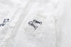 STVY Fish Bones Cat Embroidery Women Shirts Spring White Blouses Ladies Tops Female Blusas Camisa Double Cotton Yarns Clothes