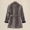 SURUFENG Plaid Women Offic Blazer Jacket Casual Double-Breasted Sashes Suit 2022 Autumn Female Blazer Outwear Plus Size 3XL