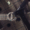 SURUFENG Plaid Women Offic Blazer Jacket Casual Double-Breasted Sashes Suit 2022 Autumn Female Blazer Outwear Plus Size 3XL