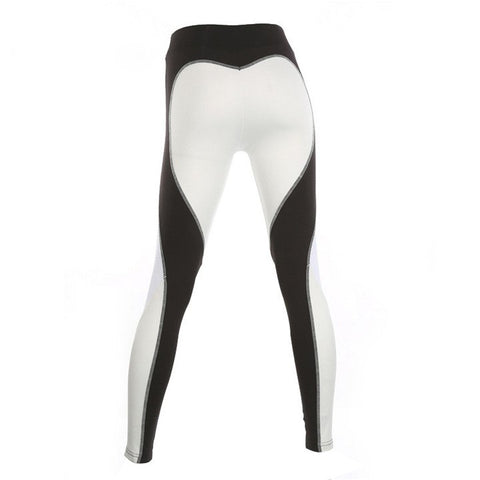 Mesh Heart Print Leggings Women Summer sportswear Casual Splice Pants Fashion Elastic Push Up Fitness Female Leggings