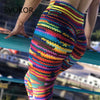 Push Up Women's Legging Knitting Polyester Ankle-Length Jeggings Stretching Novel Print High Waist Gilr Legging Fitness
