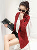 Long Women's Blazers Plaid Suit Coat 2022 Spring And Autumn Fashion Office Lady Blazer Work Wear Jacket