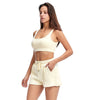 SaintDaisy Shorts Sets Coming Home Outfit Casual Sleeveless Sporty Pockets Pullover Yoga Running Set 2 Pieces 44404 SHORT Summer
