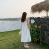 Sanya Travel clothes women's 2022 beach skirt Chaoxian seaside holiday white loose Sling Dress