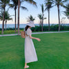 Sanya seaside photo taking tour clothes women's vacation beach skirt super Fairy Travel wear women's dress