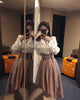 Sashes Graceful Autumn Vintage Elegant Women Two Piece Set Vogue Full Sleeve Shirt Tops And Plaid Skirt 2 Piece Set Women SL141