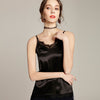 Satin Blouse Shirt Female Tank Top Lace Patchwork Sleeveless Shirt Casual Women Camisole Tank 2022 Summer V Neck Spaghetti Tops