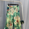 Satin Silk printing Bohemian High waist Wide Leg Pants Women Casual Loose big size summer Straight pants Ladies lace-up trousers