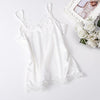 Satin Top With Lace Camisole Tank Tops Women Shirt Ladies Satin Camis top Female Sleeveless Fitness Summer Blouse plus size 3XL