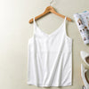 Satin V Neck Camisole Tops Casual Summer Women Sexy Sleeveless Solid Color Tops Sleepwear Camis Bralette NQ814266