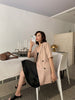 Satin blazer for women summer 2022 casual minimalist ladies short sleeves suit jackets office lady blazers thin coats outerwear