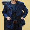 Saucezhan Men Blazers Men Jacket Blazer for Men Sashiko Spliced Blazers  men jacket  mens blazer jacket  Casual  COTTON  Daily