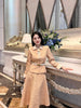 2023 autumn and winter women's clothing styles CoatMid-length dress set 0909