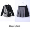School Uniform Design Skirt Suits Women Student Two Piece Set Female Girl Teacher Work Study Wear Blazer