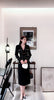 2023 autumn and winter women's clothing styles Short Suit Coat High Waist Skinny Pants Suit 0907