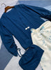 2023 autumn and winter women's clothing styles Chinese Cardigan Wrapped Chest Printed Skirt. 0920