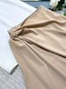 2023 autumn and winter women's clothing styles Lapel Shirt with Knot Skirt Suit 0920