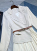 2023 autumn and winter women's clothing styles Fake Two-Piece Suit Dress 0920