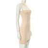 X21ds737 women's clothing 2023 spring pure color sexy neck matching mesh hollow out dress