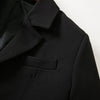 SeeBeautiful Casual Stitching Ribbon Buckle Waist Loose Blazer Coat Notched Long Sleeve 2022 Spring Women E013