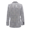 SeeBeautiful 2023 Autumn Winter Sequins Notched Long Sleeve Double Breasted Pocket Loose Coat Single Suit Women Q313