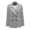 SeeBeautiful 2023 Autumn Winter Sequins Notched Long Sleeve Double Breasted Pocket Loose Coat Single Suit Women Q313