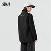 Semir Coat Women Medium And Long Style Loose Personality 2023 Autumn And Winter Letters Casual Suit Girls Commuting Fashion