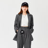 Semir Coat Women Medium And Long Style Loose Personality 2023 Autumn And Winter Letters Casual Suit Girls Commuting Fashion