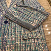 Sequin Designer Hole Ripped Jacket Women Single Button Loose Blazer Streetwear Hip Hop Long Sleeve Outerwear Female