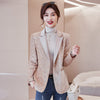 Sequined Blazer Women 2023 Spring One Button Slim Designer Office Ladies Glitter Suit Jacket Plus Size Blazer Coat Black Khaki