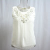 Sequined Pearl Embroidery Chiffon Tank Tops Women 2022 New Summer Elegant Sexy Sleeveless Vest Tops Female Clothing Plus Size
