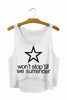 Hello My Na Is Barbie Harajuku Letter Crop Tops Loose Vest Sexy Fitness Personality Short Tank Top Slim Vest F670