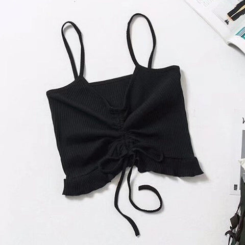 Sexy 2022 Summer Women Casual Tank Tops Vest Sleeveless Workout Cropped Crochet Fitness Bralette Tee Shirts Sleeveless Crop Tops