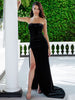 Sexy Backless Corset High Slit Elegant Velvet Evening Gown Dress Women 2023 Solid Party Club Formal Long Maxi Dresses