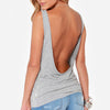 Sexy Backless Tank Tops For Women Summer O-Neck Back Deep V Clubwear Beachwear Slim Ladies Vest Casual Sleeveless Tank Top Tee