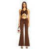 Sexy Bandage Tops Long Pants Sets Women Halter Top Trouser Two-Piece Suit Y2K Summer Backless Vest Slim Pants Suit
